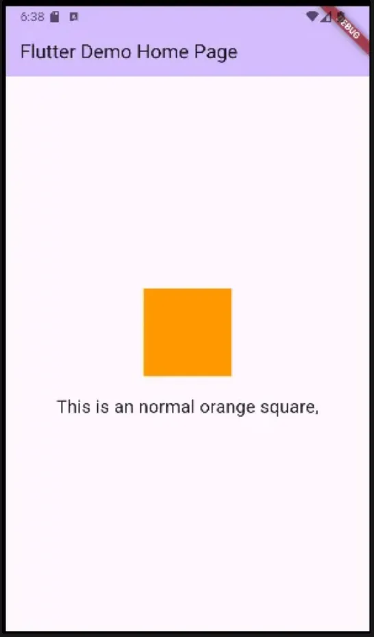 Flutter Gesture와 Animation 실습 화면 4