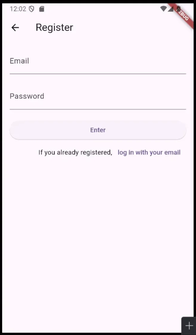 Flutter Firebase Authentication 인증 상태 확인 화면